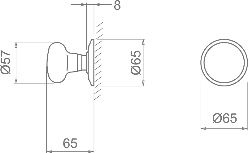 Ручка KNOB TUPAI 589 R